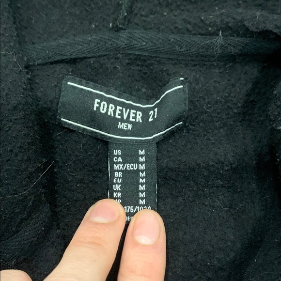 Forever 21 Black Men's Skeleton Hoodie - Picture 2 of 3